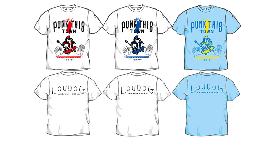 PUNK THIS TOWN × LOUDOG T-shirts
